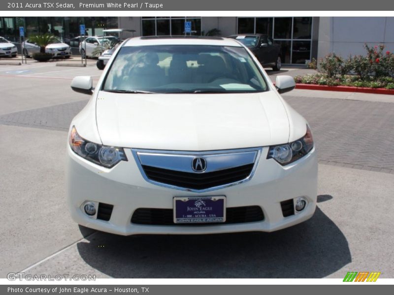 Premium White Pearl / Taupe 2011 Acura TSX Sedan