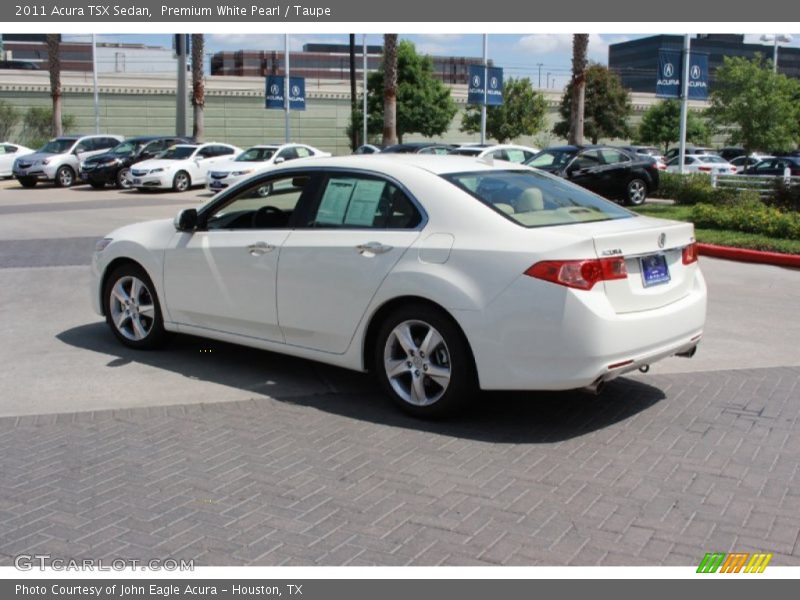 Premium White Pearl / Taupe 2011 Acura TSX Sedan
