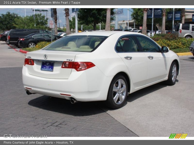 Premium White Pearl / Taupe 2011 Acura TSX Sedan