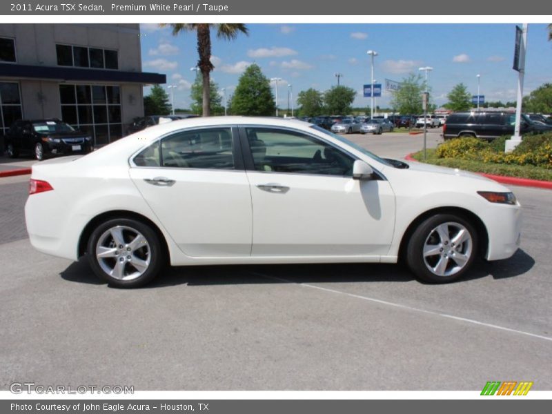 Premium White Pearl / Taupe 2011 Acura TSX Sedan