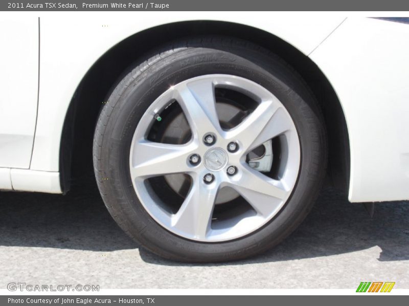Premium White Pearl / Taupe 2011 Acura TSX Sedan