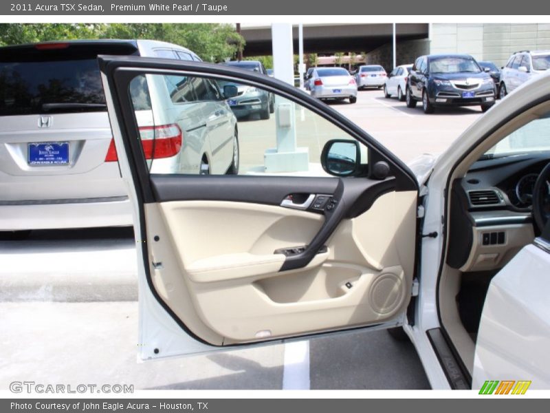 Premium White Pearl / Taupe 2011 Acura TSX Sedan