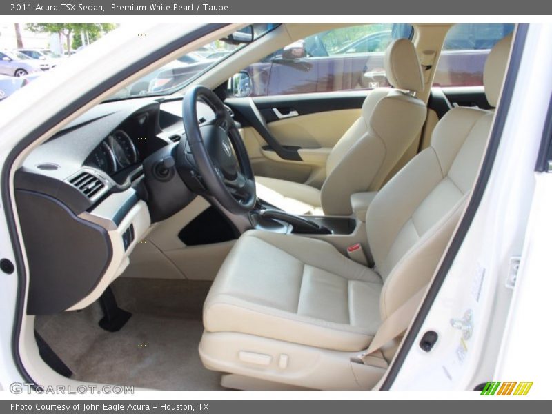 Premium White Pearl / Taupe 2011 Acura TSX Sedan