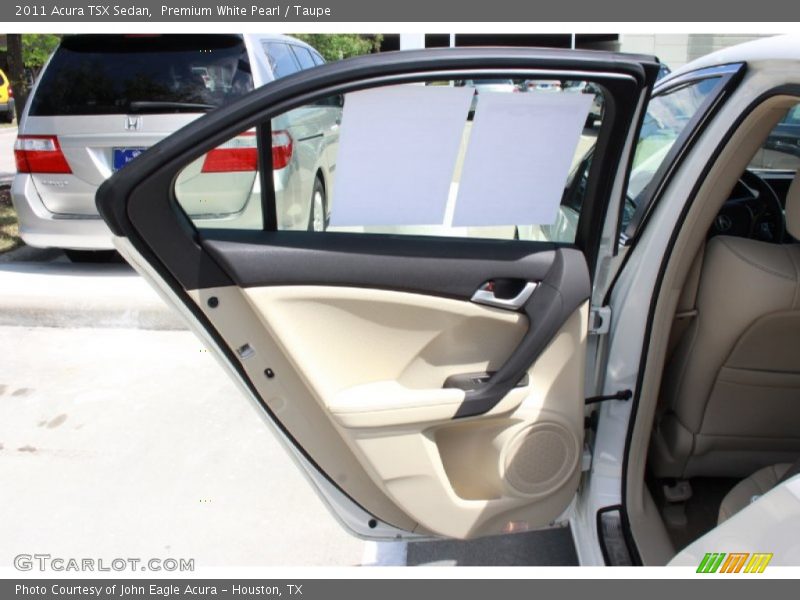 Premium White Pearl / Taupe 2011 Acura TSX Sedan