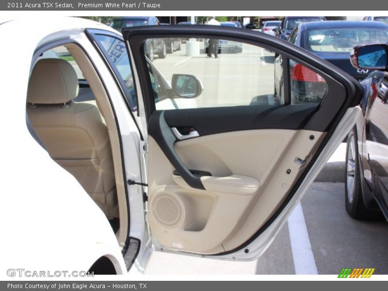 Premium White Pearl / Taupe 2011 Acura TSX Sedan