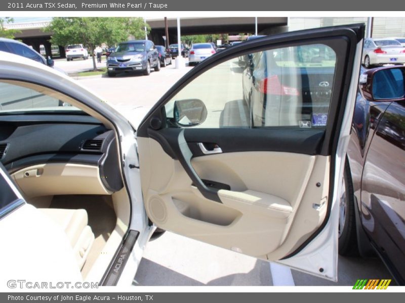 Premium White Pearl / Taupe 2011 Acura TSX Sedan