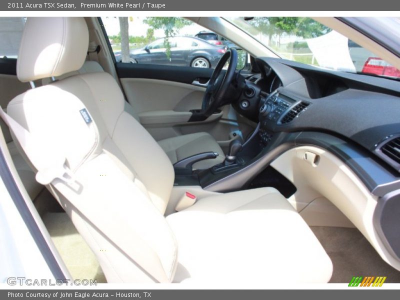 Premium White Pearl / Taupe 2011 Acura TSX Sedan