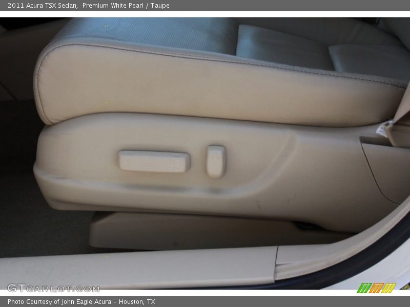 Premium White Pearl / Taupe 2011 Acura TSX Sedan