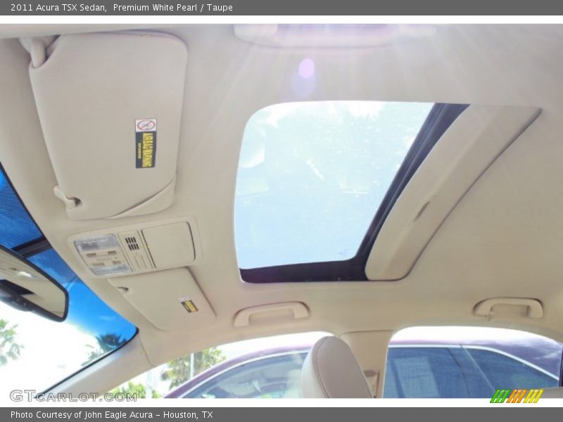 Premium White Pearl / Taupe 2011 Acura TSX Sedan