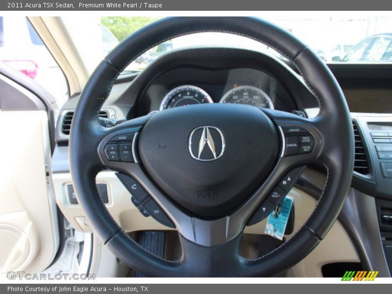 Premium White Pearl / Taupe 2011 Acura TSX Sedan