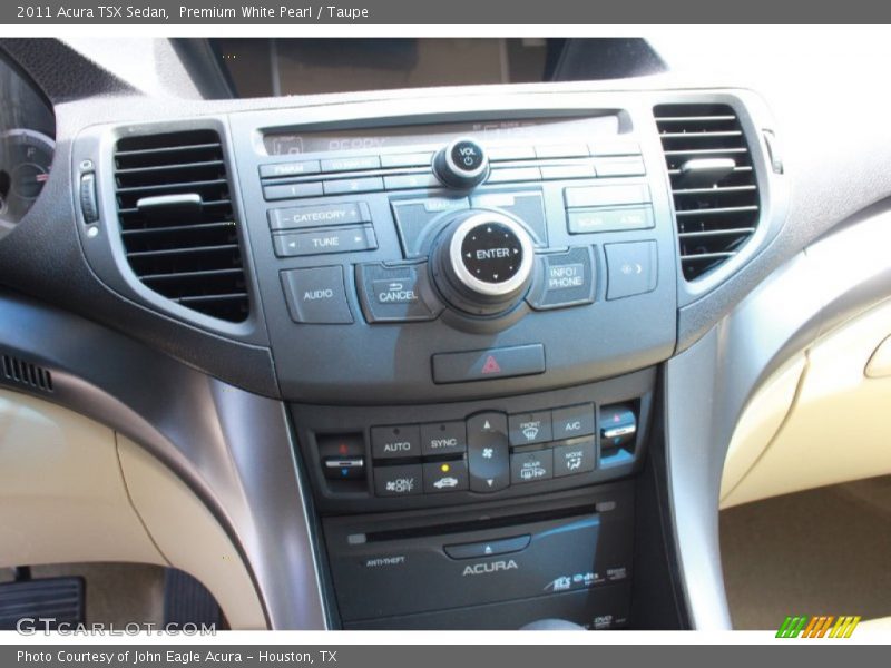 Premium White Pearl / Taupe 2011 Acura TSX Sedan