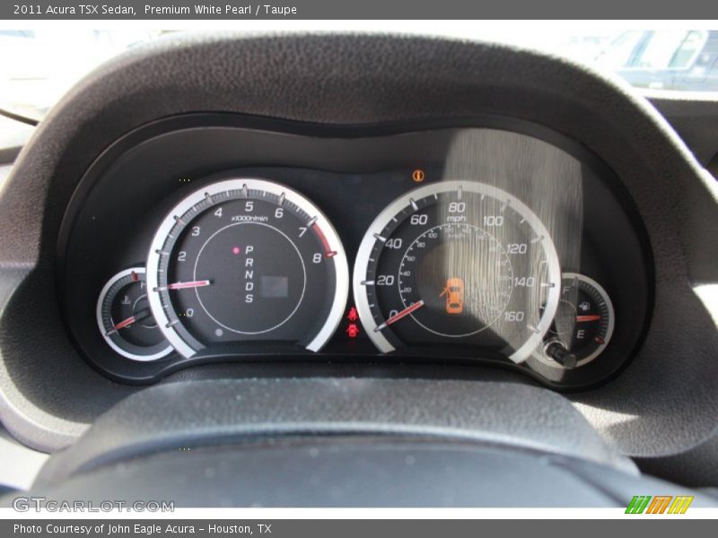Premium White Pearl / Taupe 2011 Acura TSX Sedan