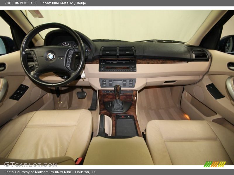 Topaz Blue Metallic / Beige 2003 BMW X5 3.0i