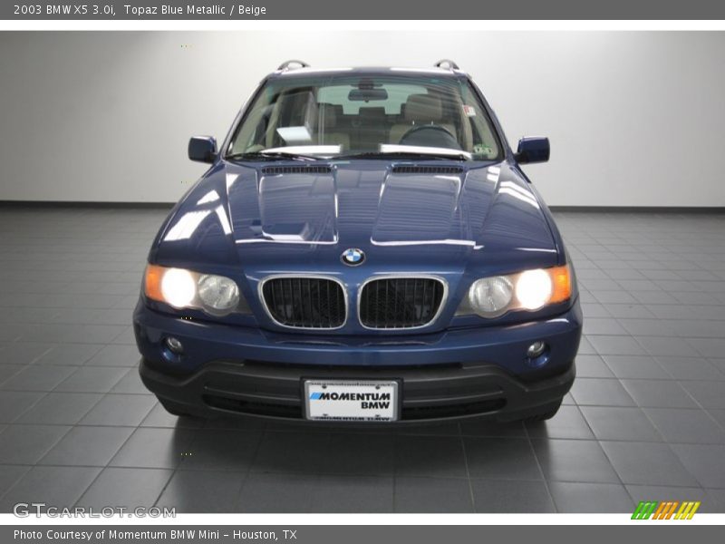 Topaz Blue Metallic / Beige 2003 BMW X5 3.0i