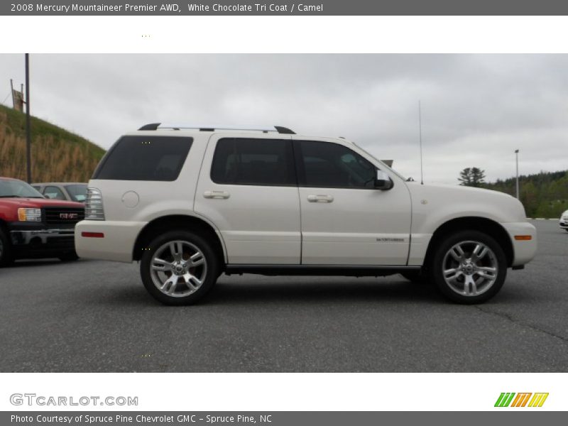 White Chocolate Tri Coat / Camel 2008 Mercury Mountaineer Premier AWD