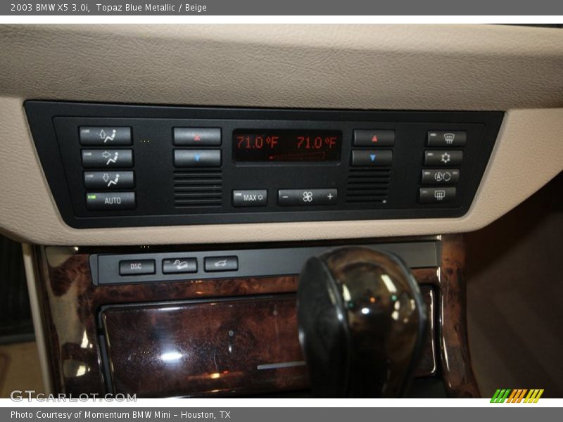 Topaz Blue Metallic / Beige 2003 BMW X5 3.0i