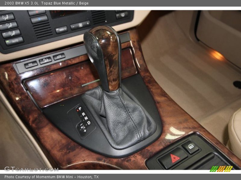 Topaz Blue Metallic / Beige 2003 BMW X5 3.0i