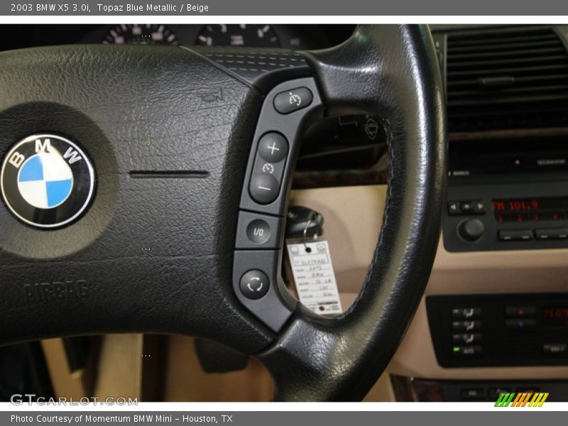 Topaz Blue Metallic / Beige 2003 BMW X5 3.0i