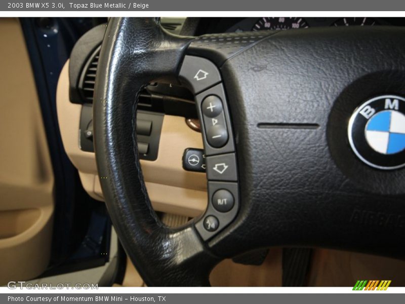 Topaz Blue Metallic / Beige 2003 BMW X5 3.0i