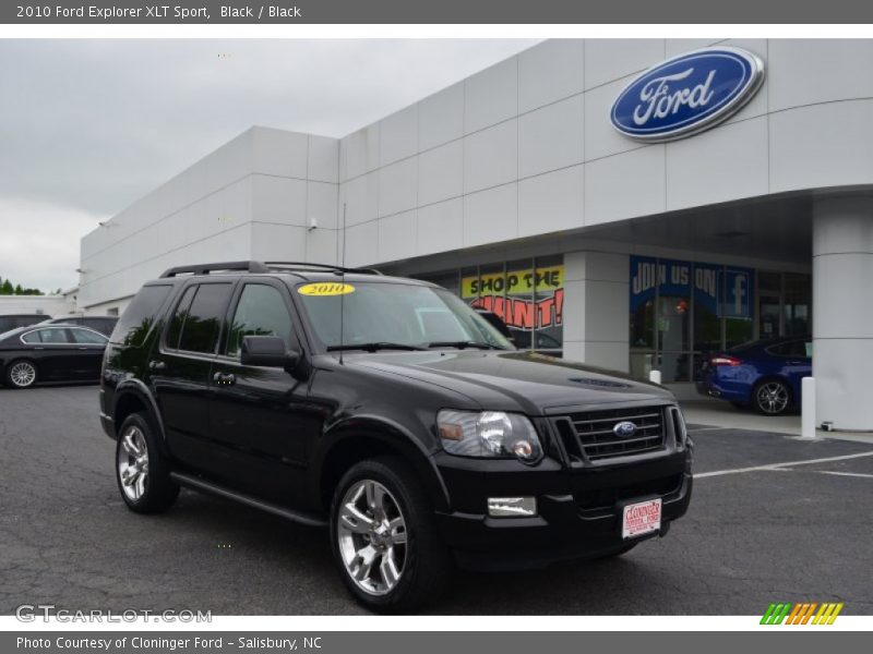 Black / Black 2010 Ford Explorer XLT Sport