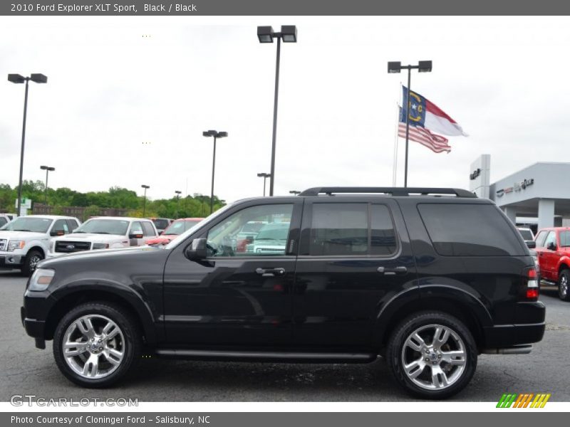 Black / Black 2010 Ford Explorer XLT Sport
