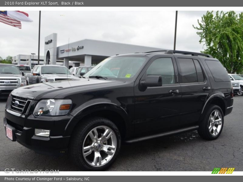 Black / Black 2010 Ford Explorer XLT Sport