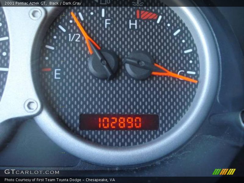 Black / Dark Gray 2001 Pontiac Aztek GT