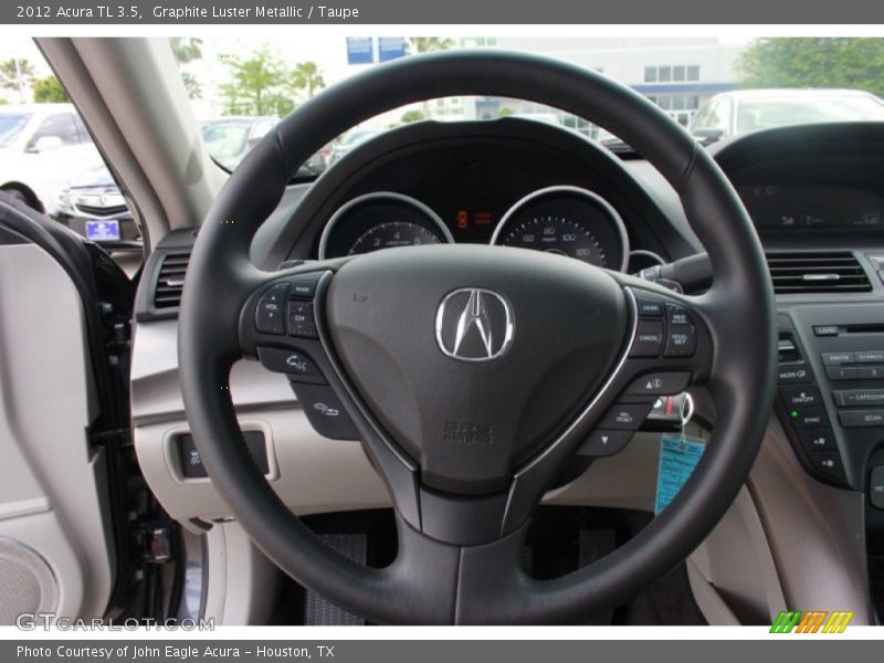 Graphite Luster Metallic / Taupe 2012 Acura TL 3.5
