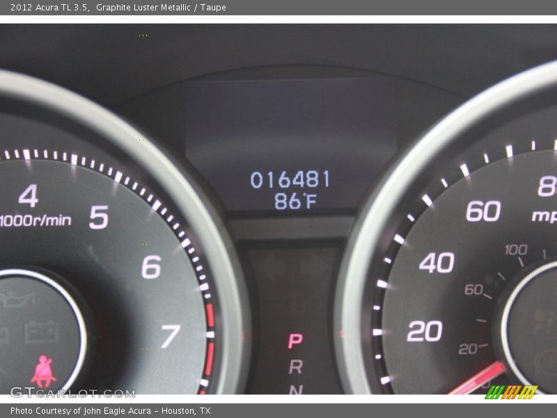 Graphite Luster Metallic / Taupe 2012 Acura TL 3.5