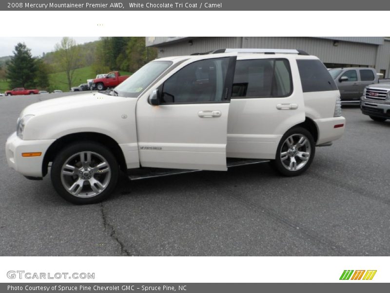 White Chocolate Tri Coat / Camel 2008 Mercury Mountaineer Premier AWD