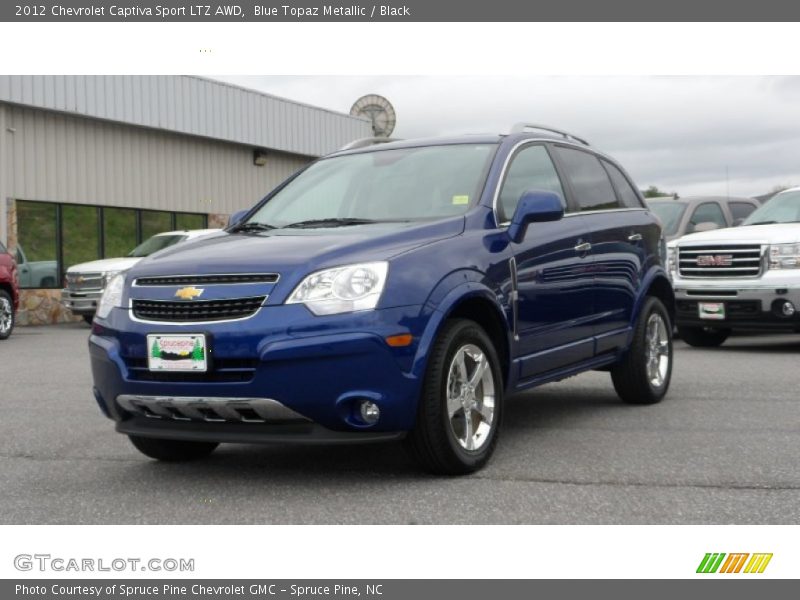 Blue Topaz Metallic / Black 2012 Chevrolet Captiva Sport LTZ AWD