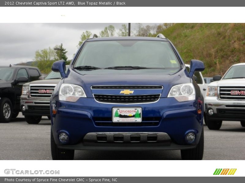 Blue Topaz Metallic / Black 2012 Chevrolet Captiva Sport LTZ AWD