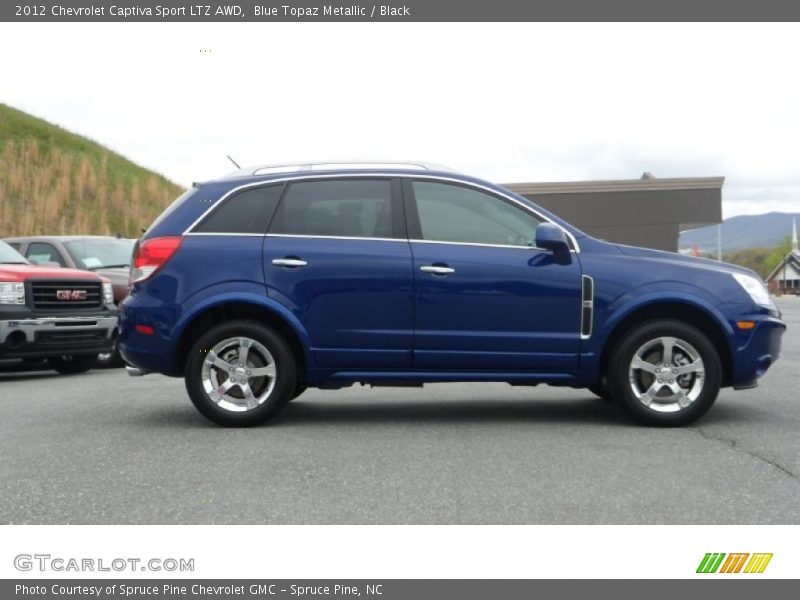 Blue Topaz Metallic / Black 2012 Chevrolet Captiva Sport LTZ AWD