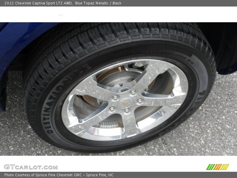 Blue Topaz Metallic / Black 2012 Chevrolet Captiva Sport LTZ AWD