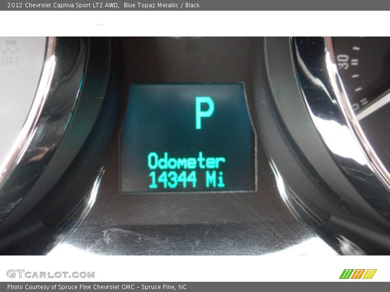 Blue Topaz Metallic / Black 2012 Chevrolet Captiva Sport LTZ AWD