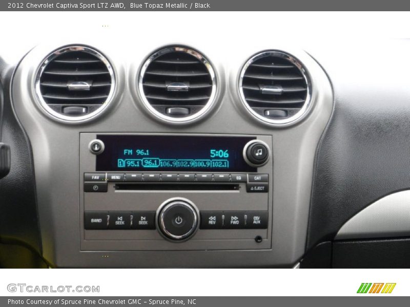 Blue Topaz Metallic / Black 2012 Chevrolet Captiva Sport LTZ AWD