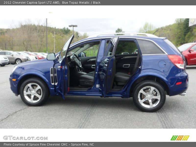 Blue Topaz Metallic / Black 2012 Chevrolet Captiva Sport LTZ AWD
