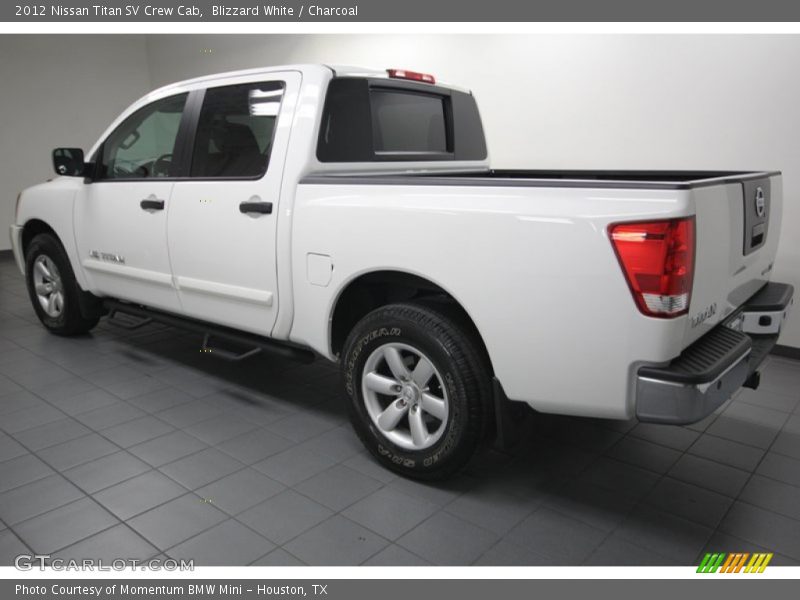 Blizzard White / Charcoal 2012 Nissan Titan SV Crew Cab