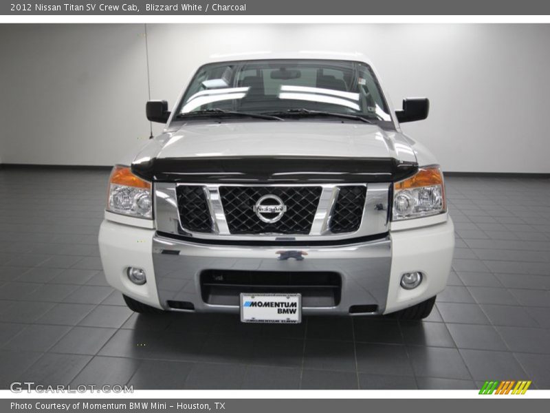 Blizzard White / Charcoal 2012 Nissan Titan SV Crew Cab