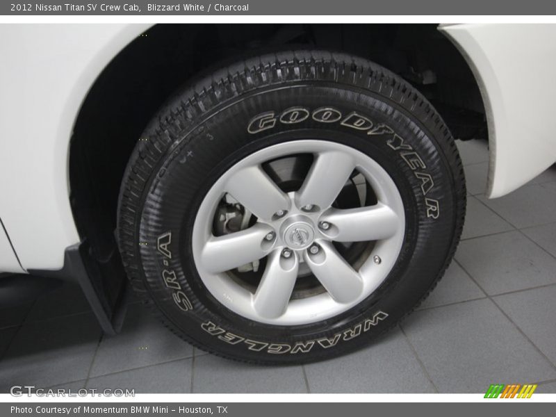Blizzard White / Charcoal 2012 Nissan Titan SV Crew Cab