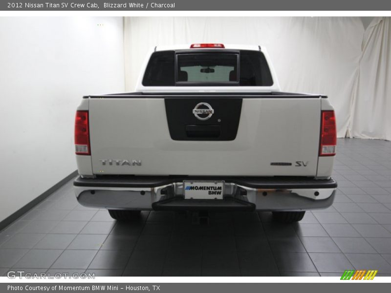 Blizzard White / Charcoal 2012 Nissan Titan SV Crew Cab