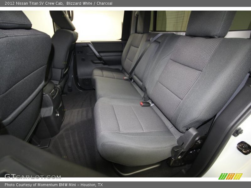 Blizzard White / Charcoal 2012 Nissan Titan SV Crew Cab