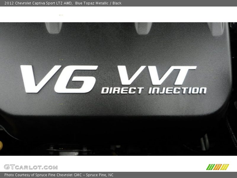 Blue Topaz Metallic / Black 2012 Chevrolet Captiva Sport LTZ AWD