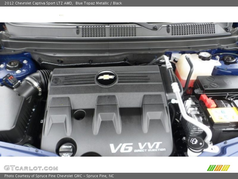 Blue Topaz Metallic / Black 2012 Chevrolet Captiva Sport LTZ AWD