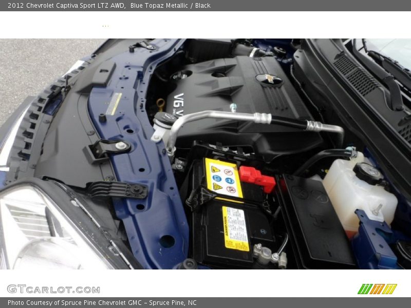 Blue Topaz Metallic / Black 2012 Chevrolet Captiva Sport LTZ AWD