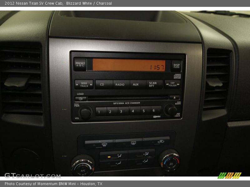 Blizzard White / Charcoal 2012 Nissan Titan SV Crew Cab