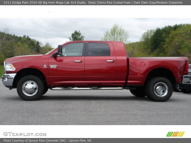  2011 Ram 3500 HD Big Horn Mega Cab 4x4 Dually Deep Cherry Red Crystal Pearl