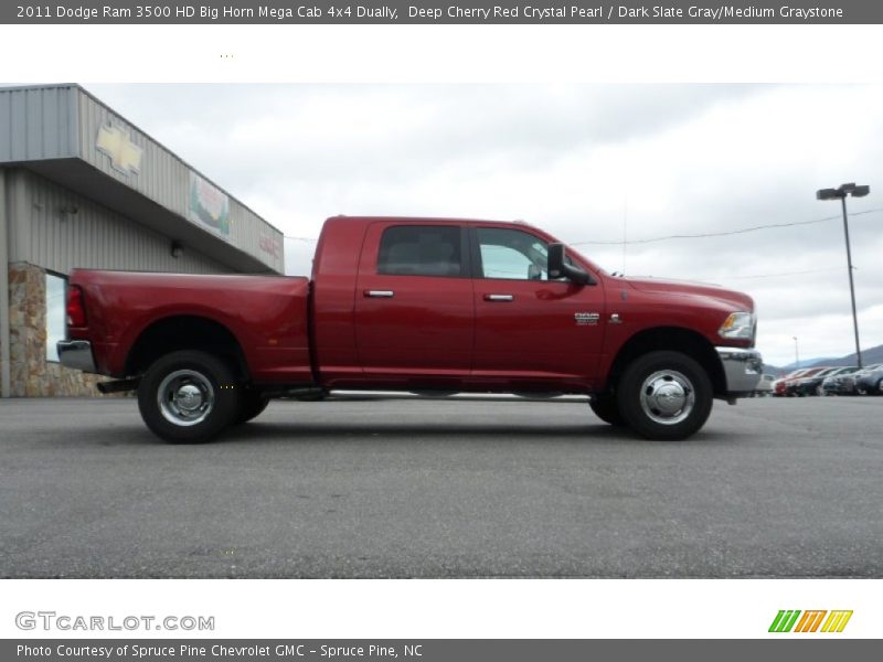  2011 Ram 3500 HD Big Horn Mega Cab 4x4 Dually Deep Cherry Red Crystal Pearl