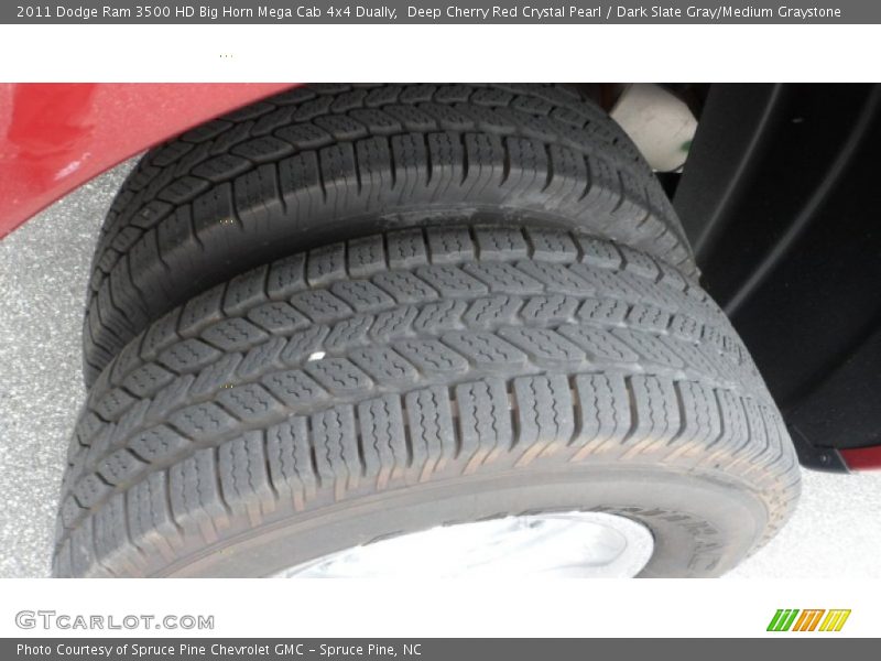 Deep Cherry Red Crystal Pearl / Dark Slate Gray/Medium Graystone 2011 Dodge Ram 3500 HD Big Horn Mega Cab 4x4 Dually