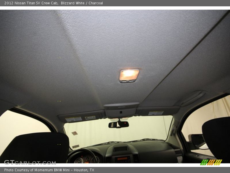 Blizzard White / Charcoal 2012 Nissan Titan SV Crew Cab